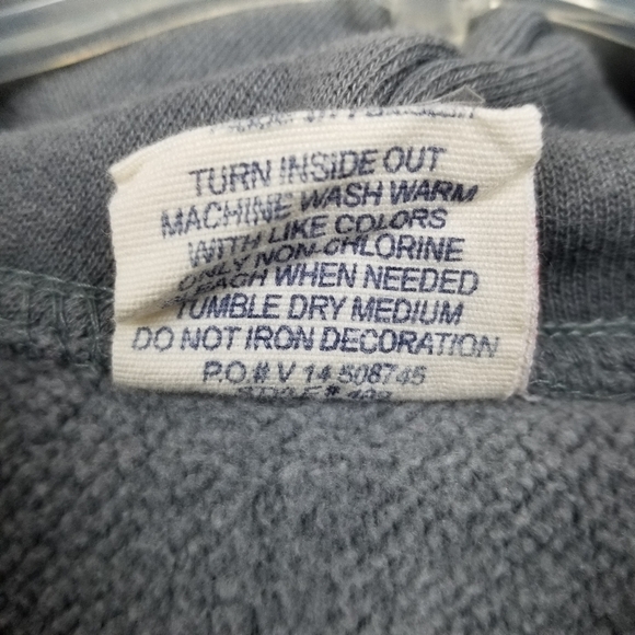 Merrimack College Hoodie Sweatshirt Vintage MV Pro Weave Mens Small Gray Graphic - Picture 5 of 9